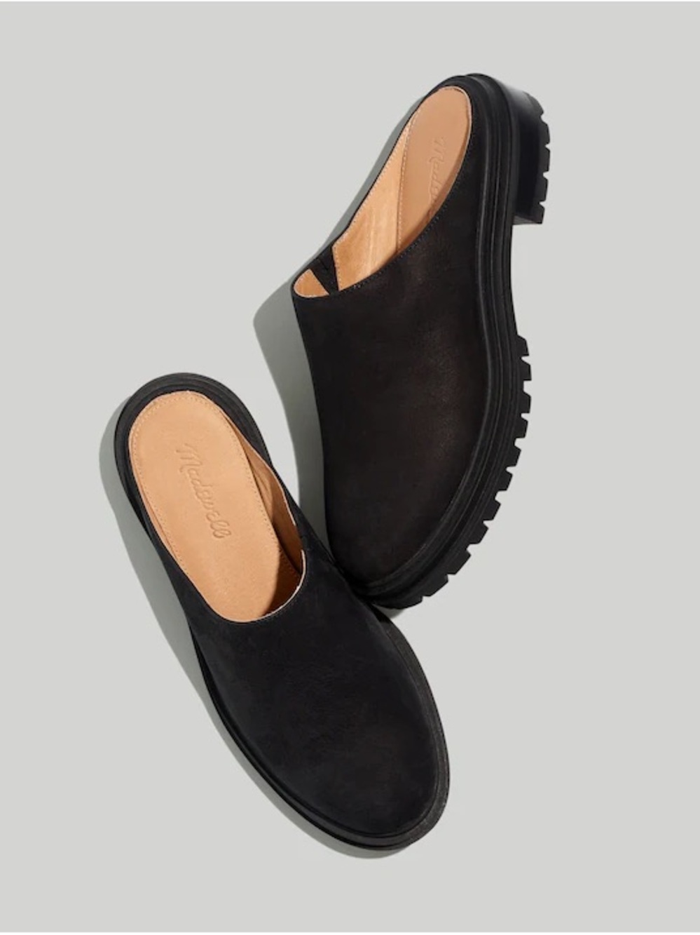 The Bradley Lugsole Mule Clogs in Nubuck by Madewell